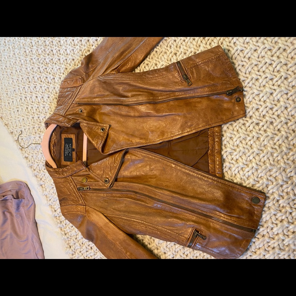 Zara leather jacket